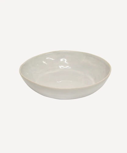 Rustic Stoneware Small Serving Bowl | Off White | 25cm