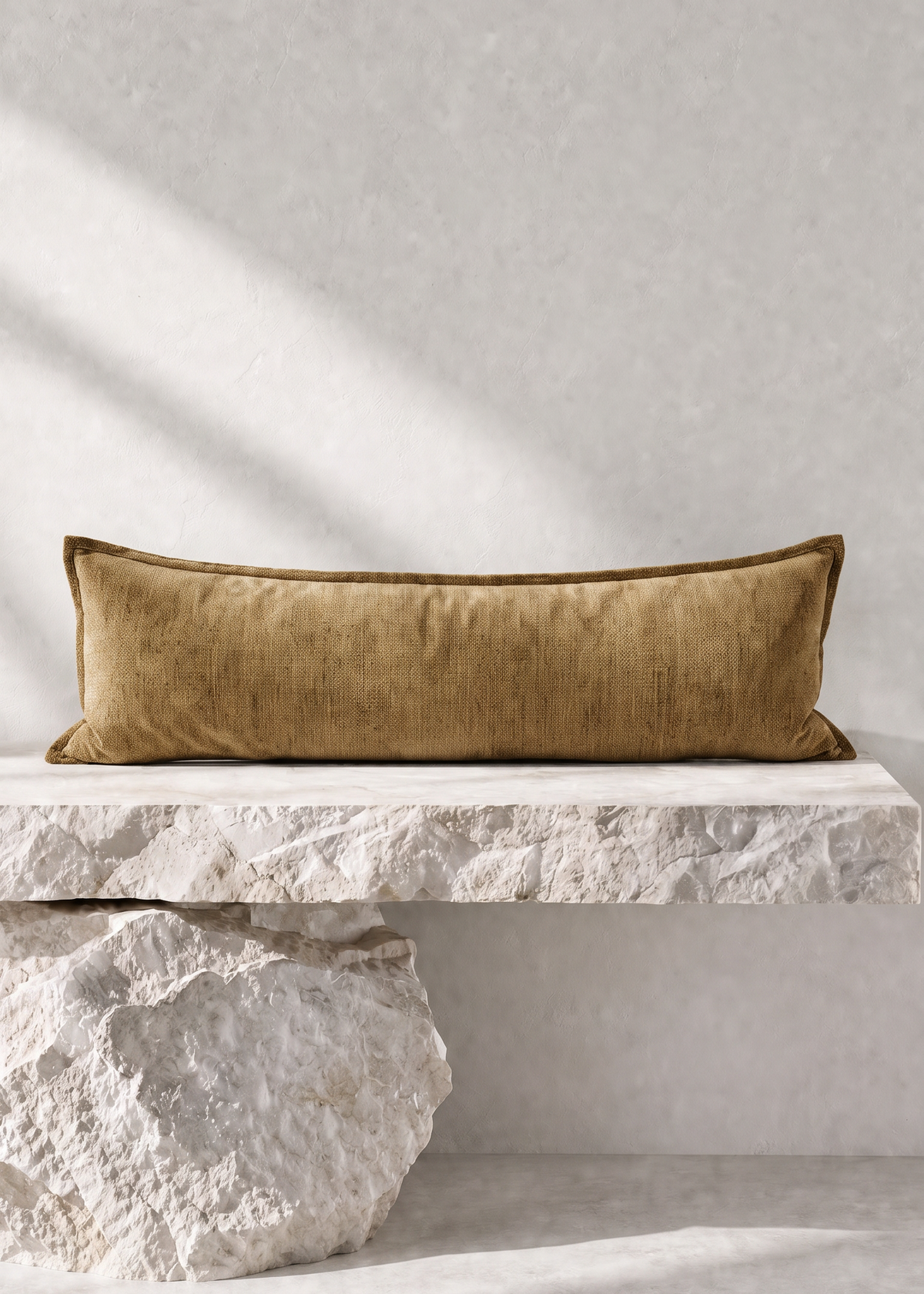 Velvet Lumbar Cushion - Gold