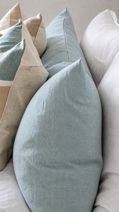 Pure Linen Body Pillow - Sky