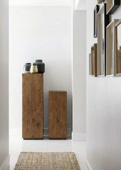 Wooden Plinth - Elm Wood
