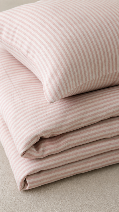 Children's Fitted Sheet - Pastel Candy Stripe | Made in New Zealand