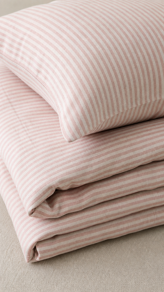Children's Fitted Sheet - Pastel Candy Stripe | Made in New Zealand