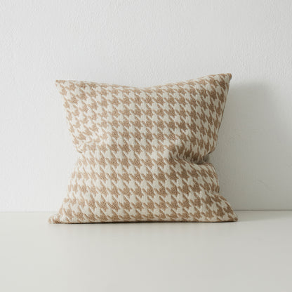 Houndstooth Cushion | Oatmeal