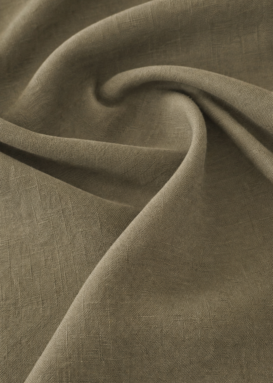 Close-up of brown fabric with folds