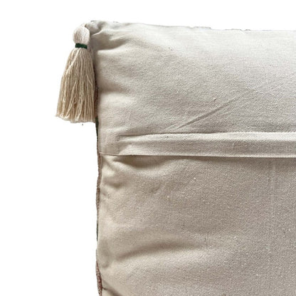 Artisan Blush Hand-Blocked Linen Cushion