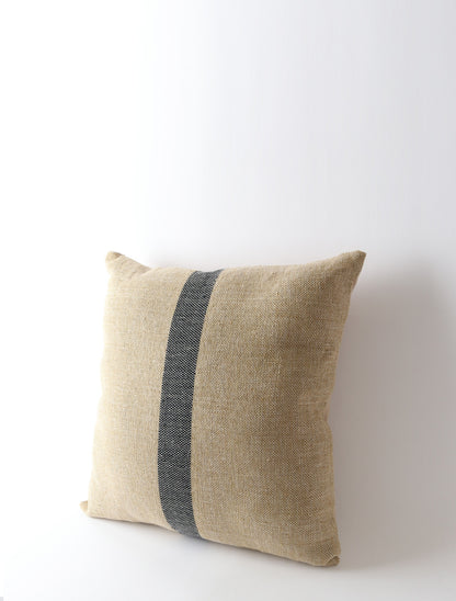 Handloom Cushion - Natural & Indgio