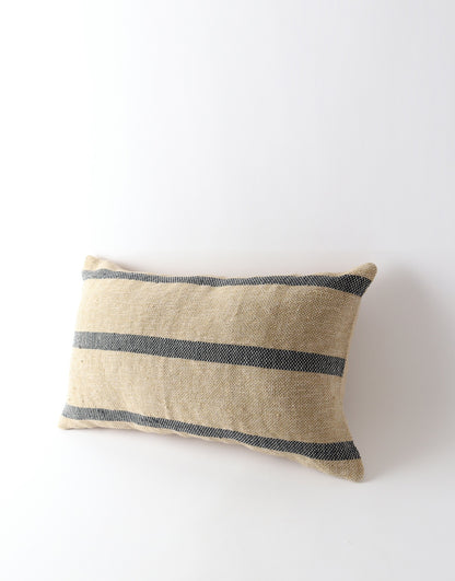 Handloom Cushion - Natural & Indgio 40x60cm