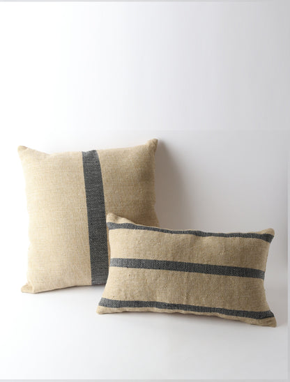 Handloom Cushion - Natural & Indgio