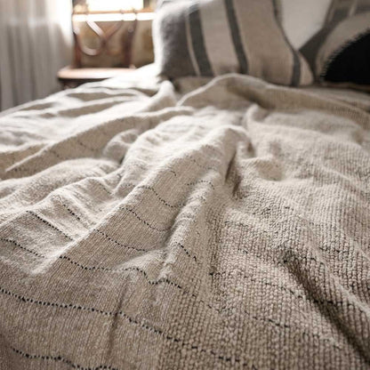 Handwoven Linen Bed Cover