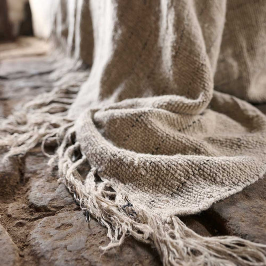 Handwoven Linen Bed Cover