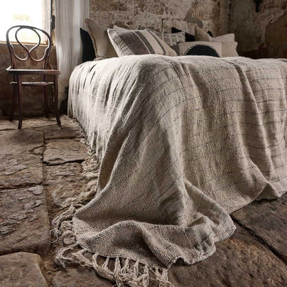 Handwoven Linen Bed Cover