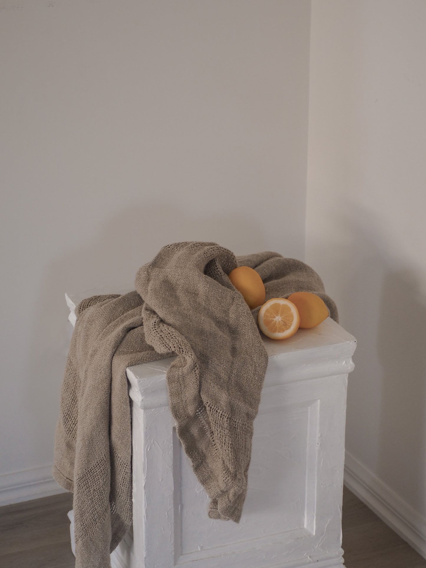 Hand Woven Linen Bath Towels | Natural