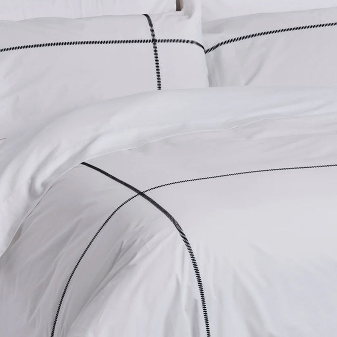 Hudson Duvet Cover Set - Black