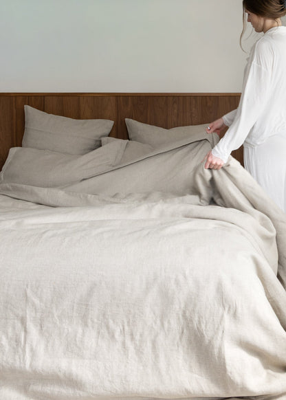 Majeste® Linen Pillowcases in Natural  | Made in New Zealand
