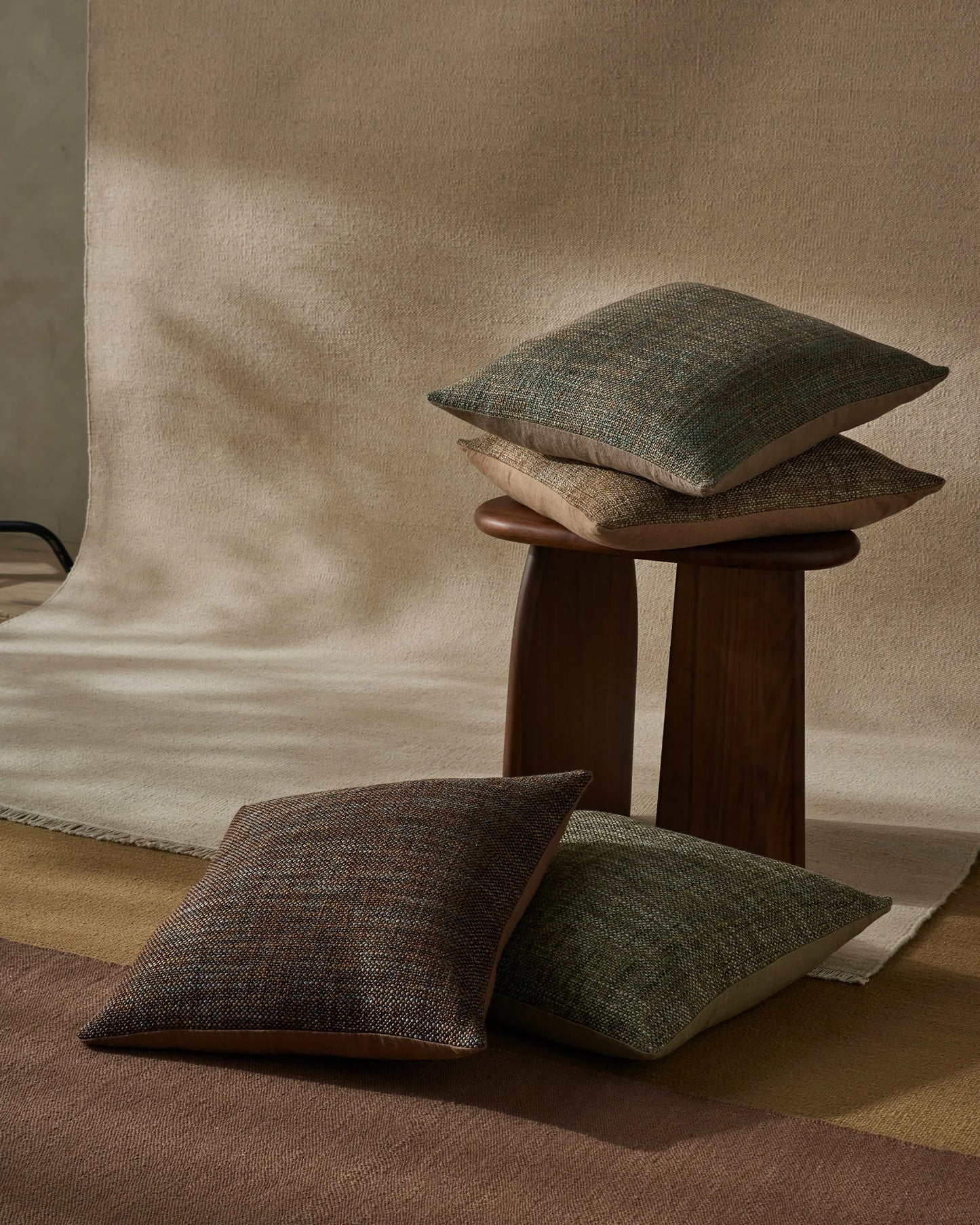 Hearthstone Tweed Cushion - Moss