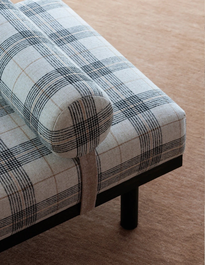 Ralph Plaid Lumbar Cushion - Natural