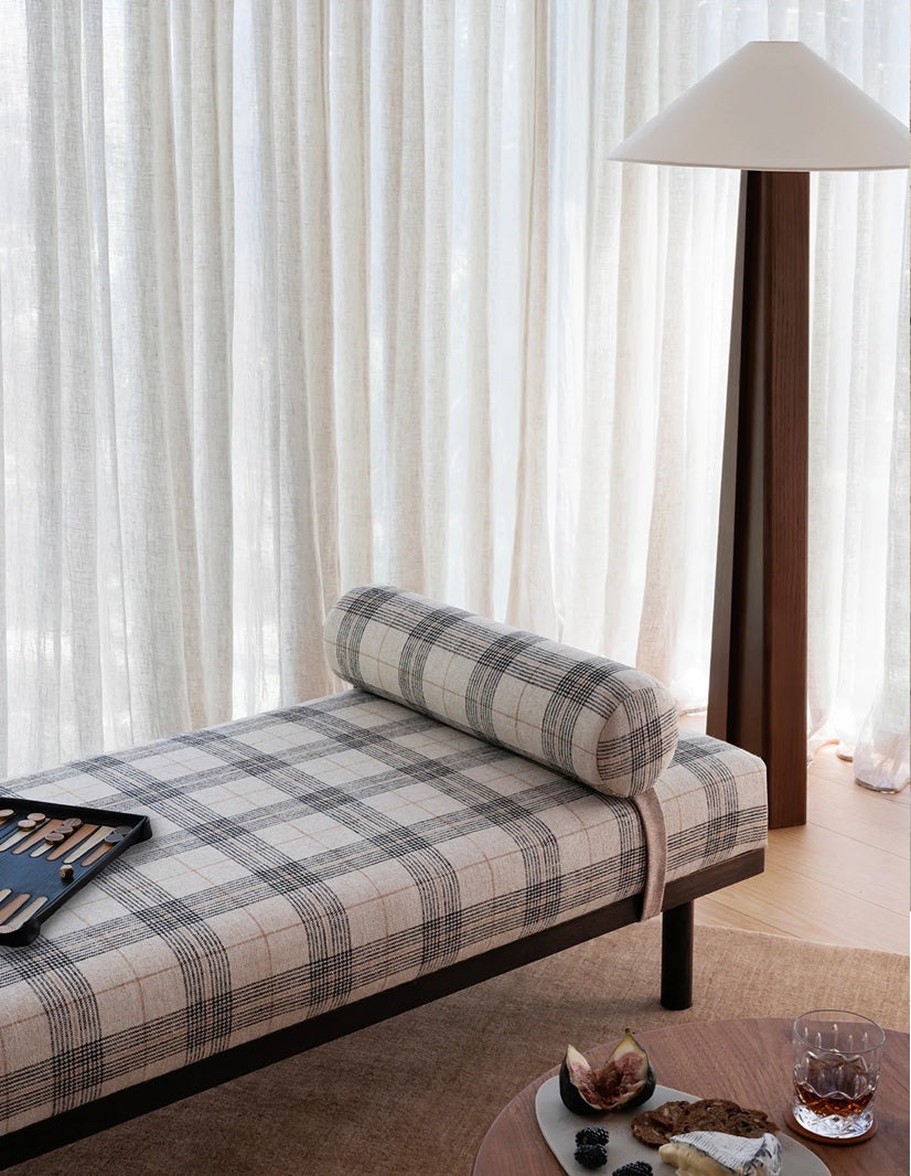 Ralph Plaid Lumbar Cushion - Natural