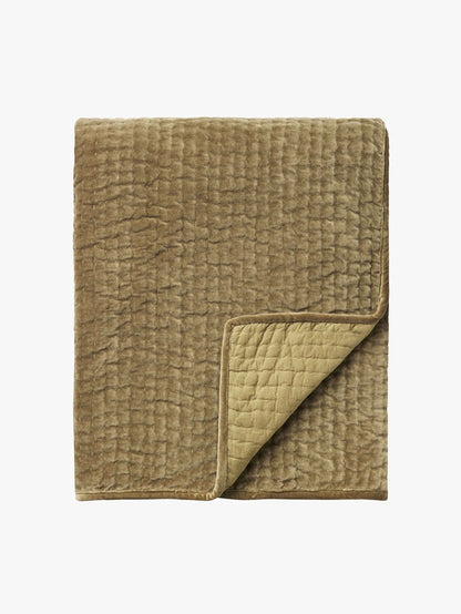 Velvet Quilt - Khaki