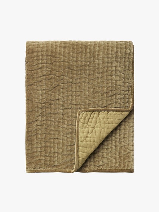 Velvet Quilt - Khaki