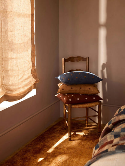 Bonita Linen Cushion - Indigo