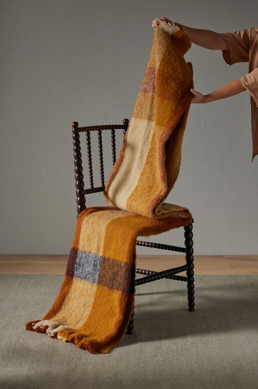 Kinloch Wool Throw | Spice | Made in New Zealand