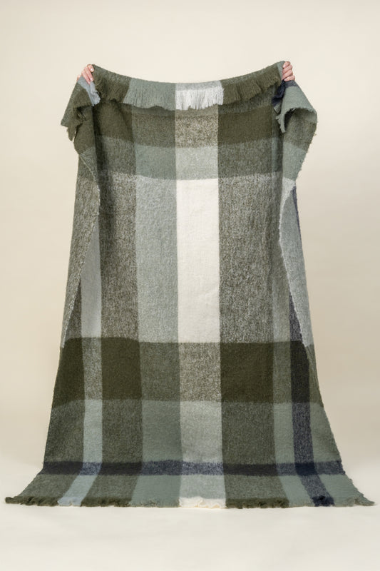 Kinloch Wool Throw | Spruce | Made in New Zealand