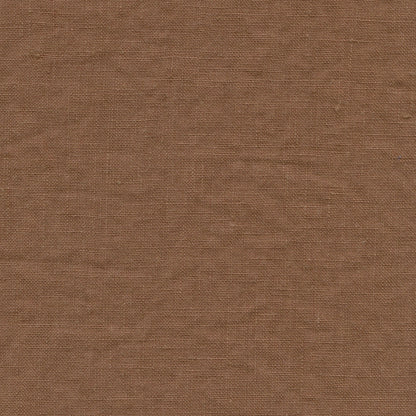 Heavy Linen Bed Cover | Chestnut