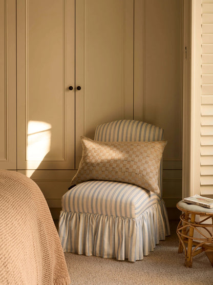Wool & Silk Cushion - Sky