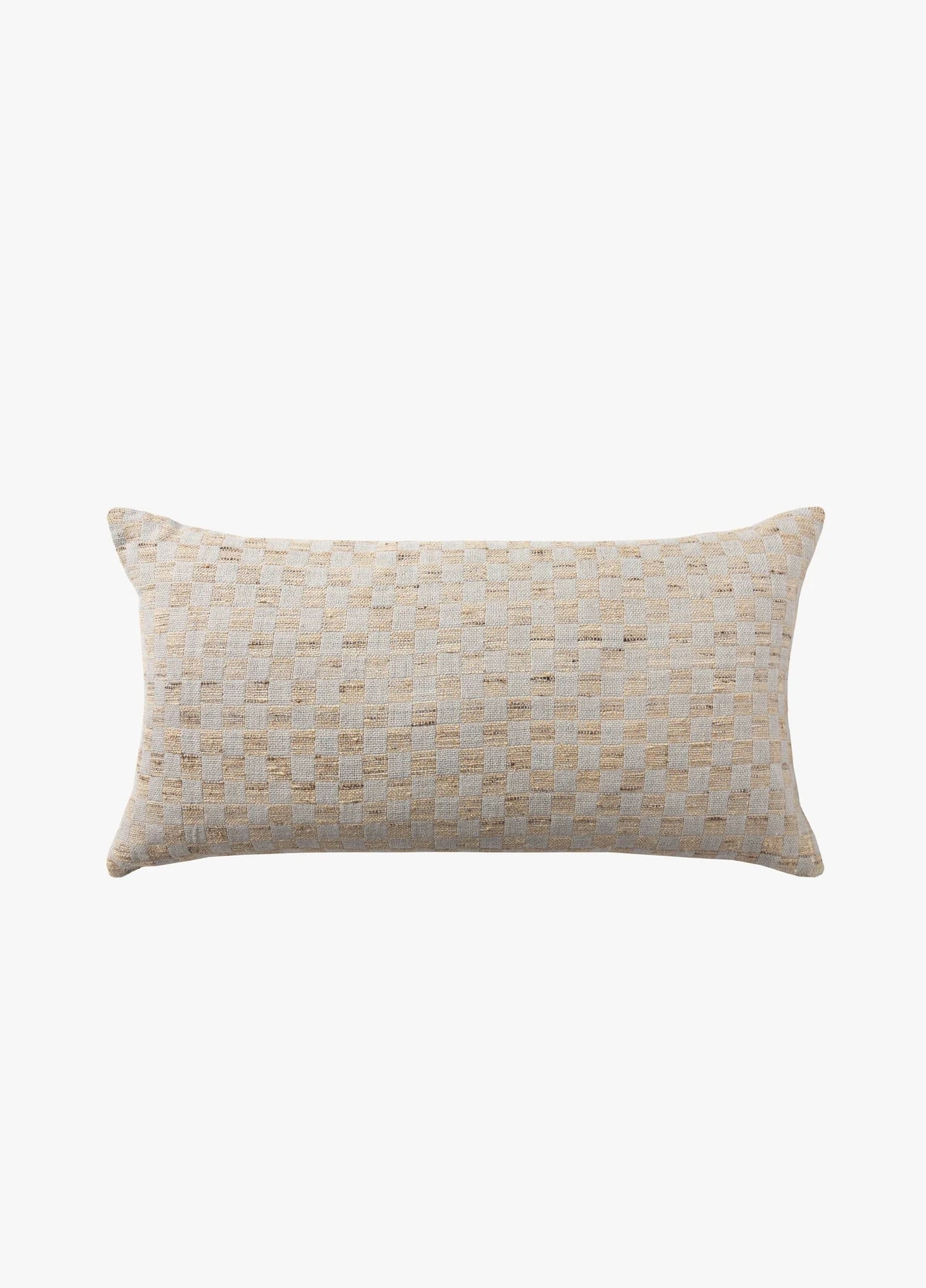Wool & Silk Lumbar Cushion - Sky
