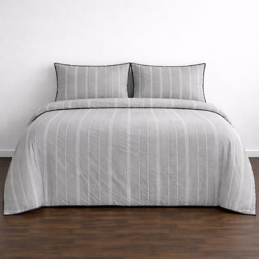 Lake House Duvet Set in Grey