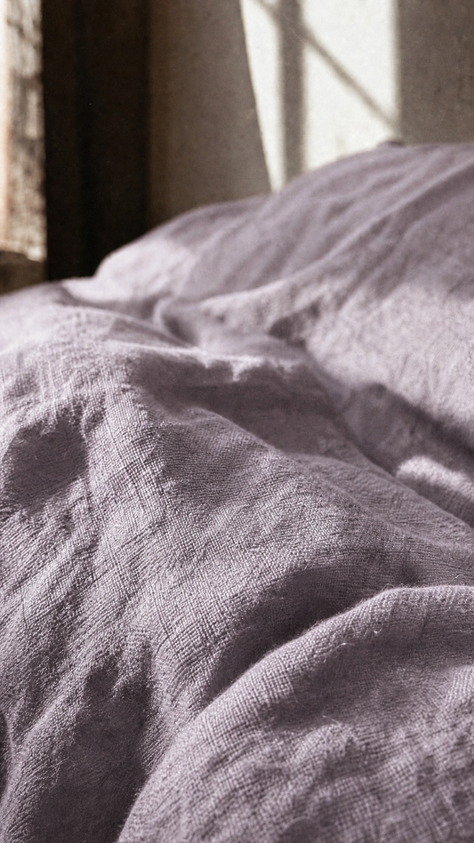 Linen Duvet Cover - Lilac
