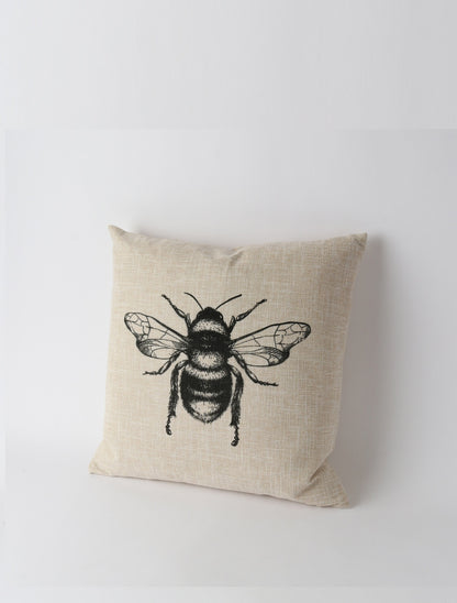 Bee Cushion  - Oatmeal