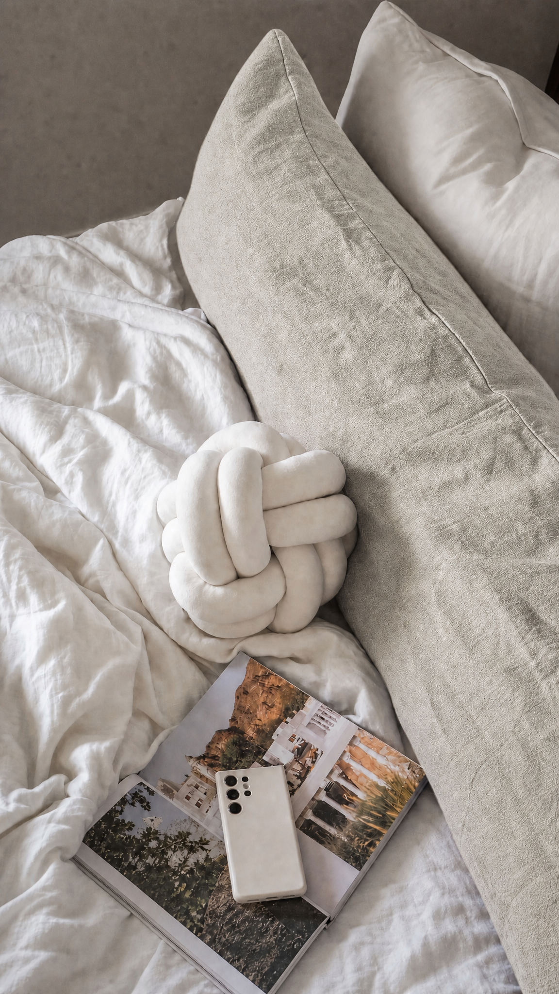 Pure Linen Body Pillow - Jute