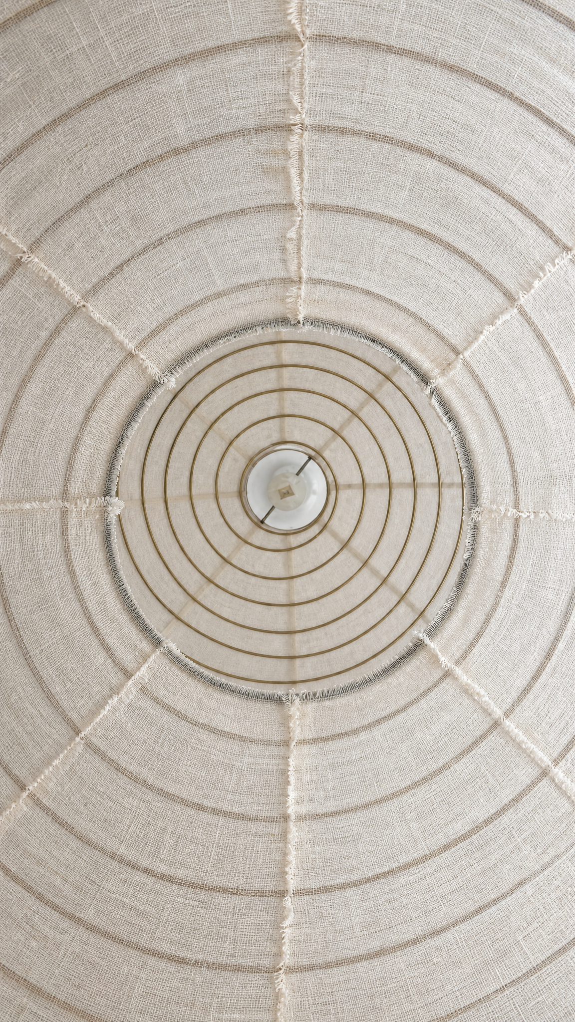 Artisan Linen Pendent - White 60cm