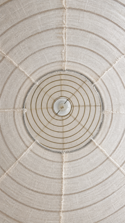 Artisan Linen Pendent - White 60cm