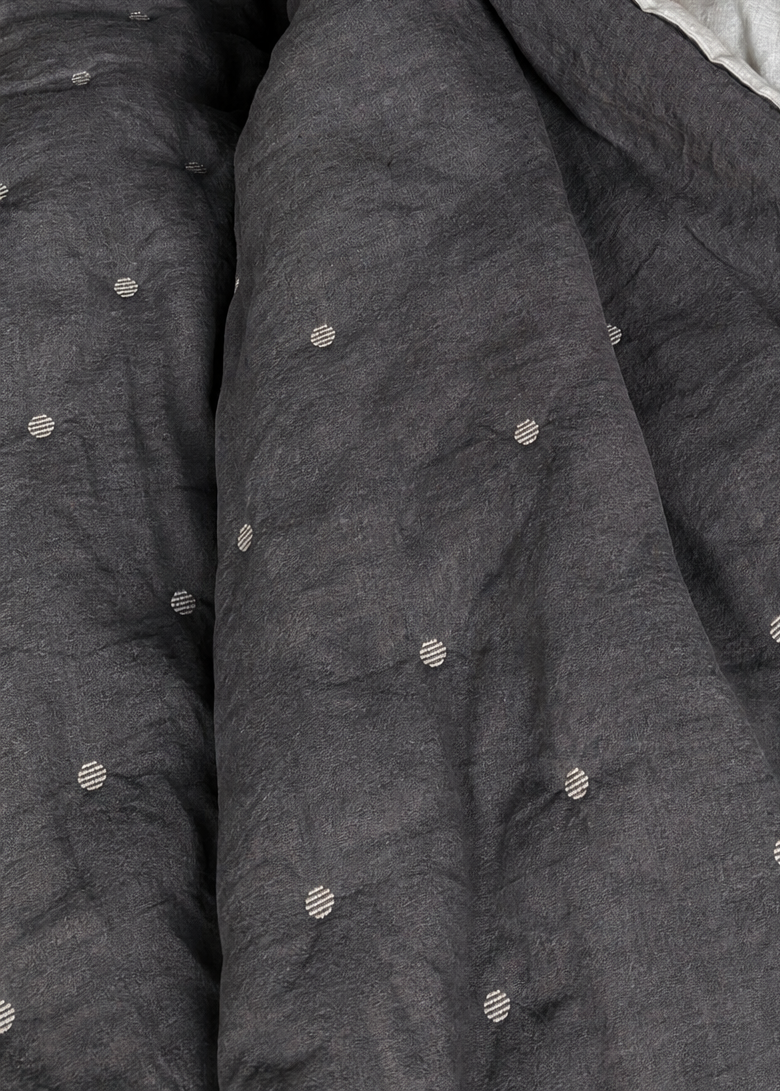 Linen Quilt | Charcoal | Made in Italy