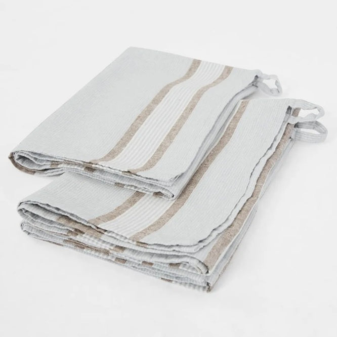 Harbour Stripe Linen Tea Towel
