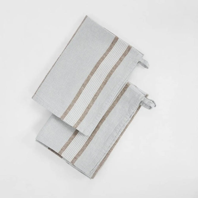 Harbour Stripe Linen Tea Towel
