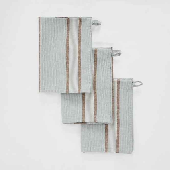 Harbour Stripe Linen Tea Towel