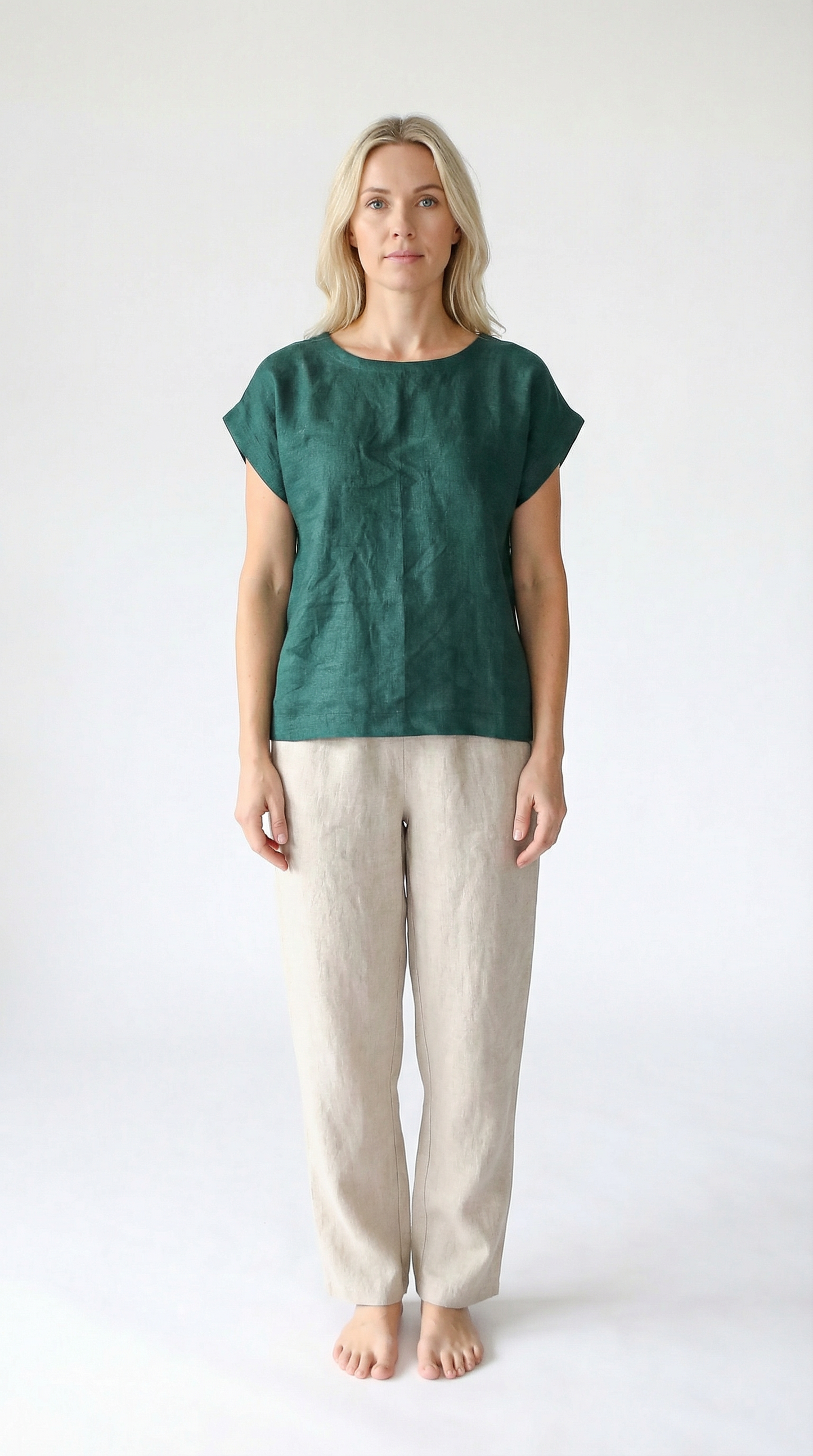 Linen T-Shirt | Emerald
