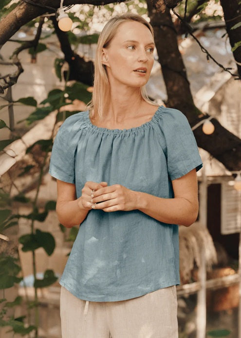 Jazz Linen Top - Allure