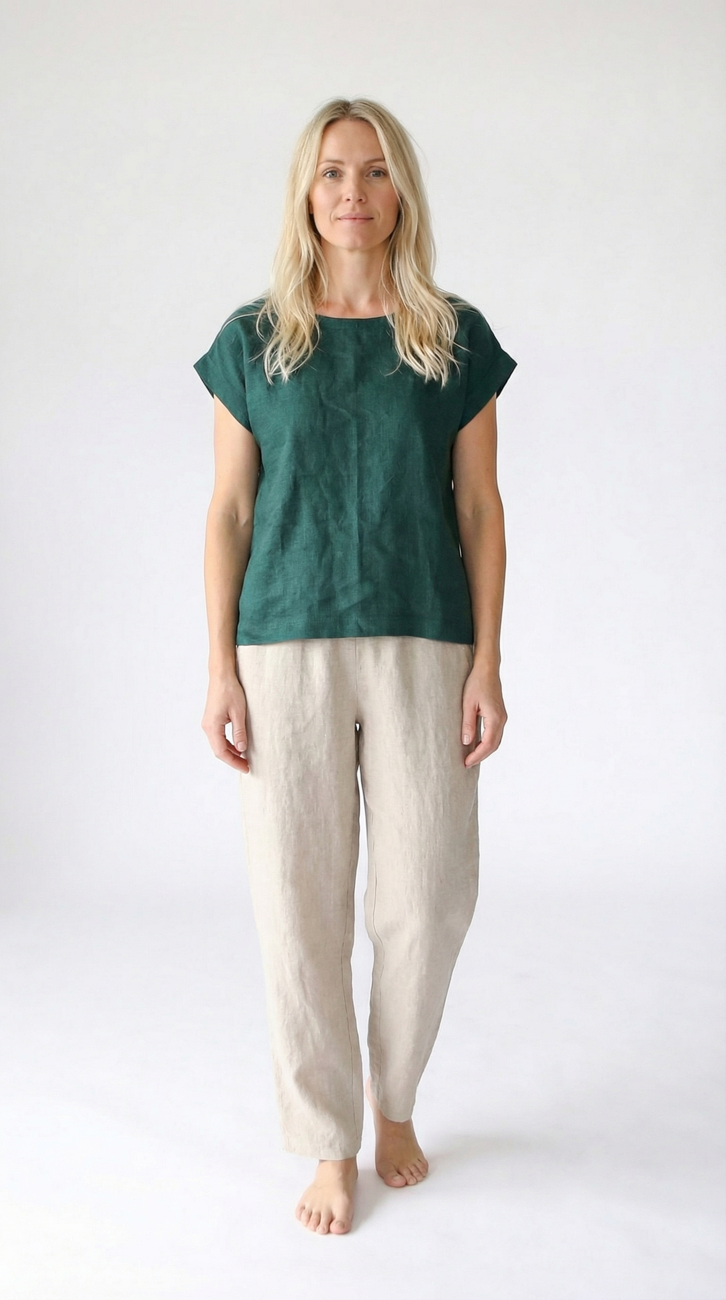 Linen T-Shirt | Emerald