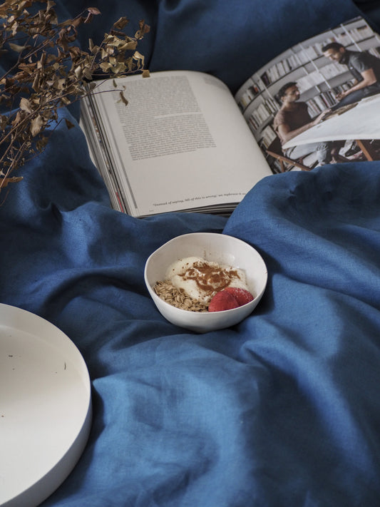 Linen Duvet Cover || French Blue