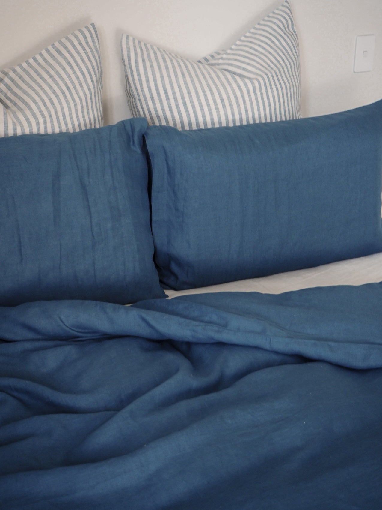 Linen Duvet Cover Set | French Blue