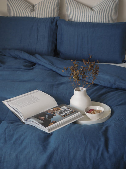 Linen Pillowcases | French Blue