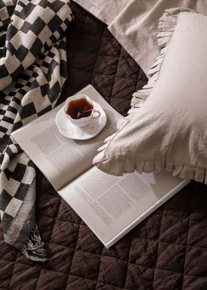 Linen Quilt | Chocolate