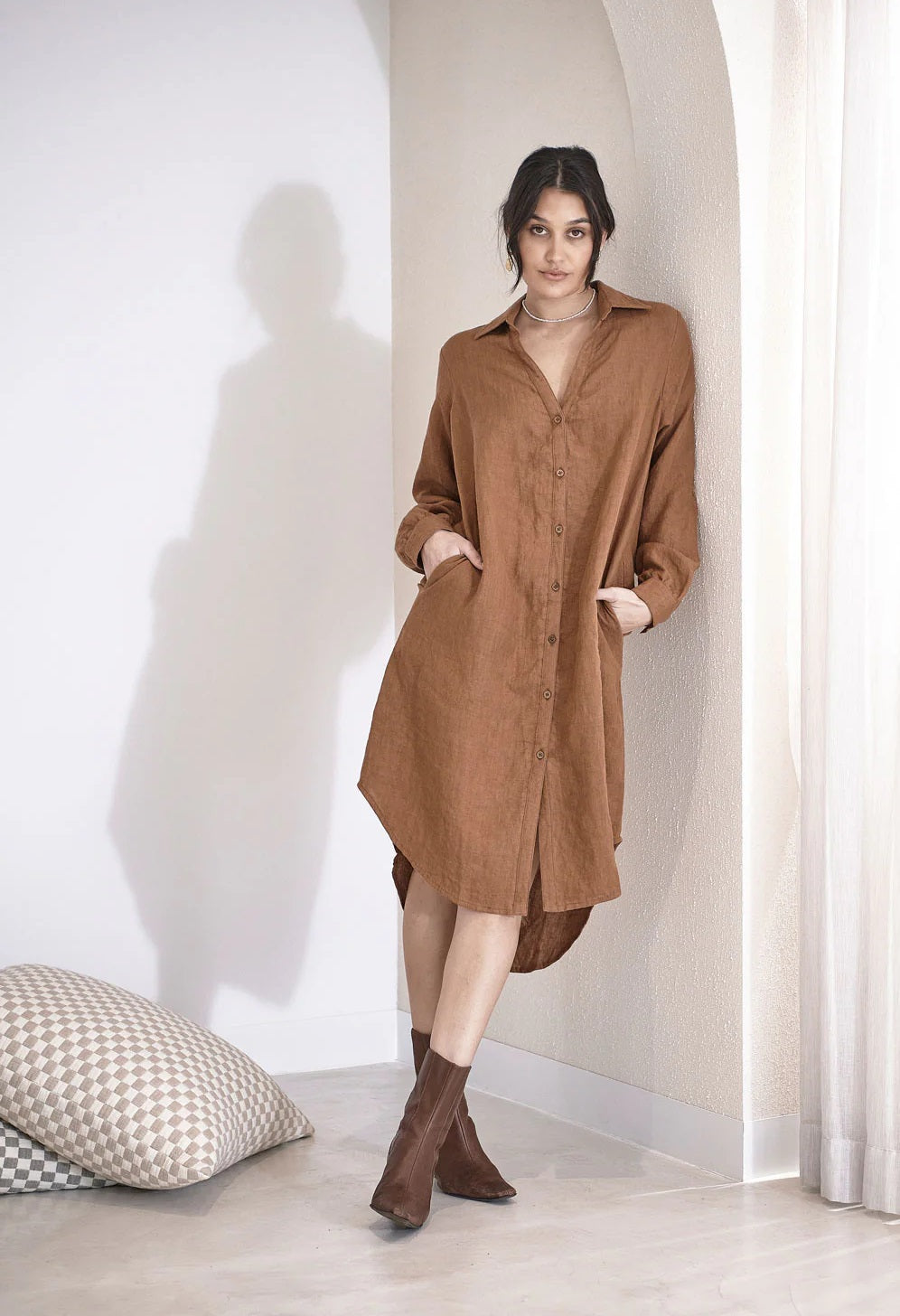 Linen shirt dress | Nutmeg