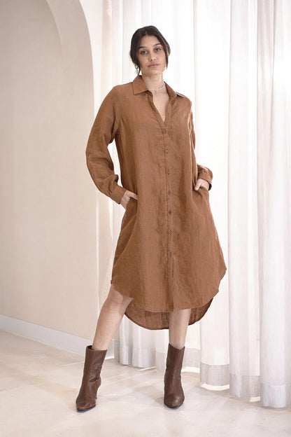 Linen shirt dress | Nutmeg