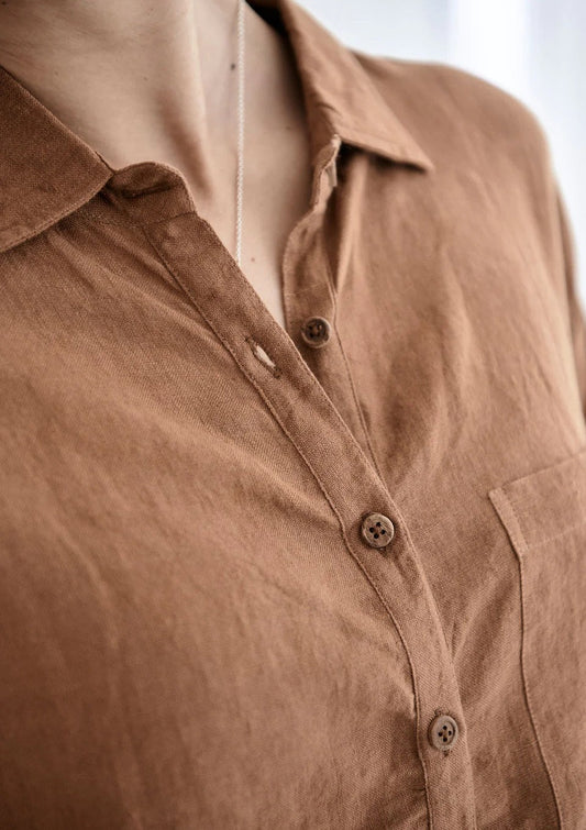 Loungewear Linen Shirt | Nutmeg