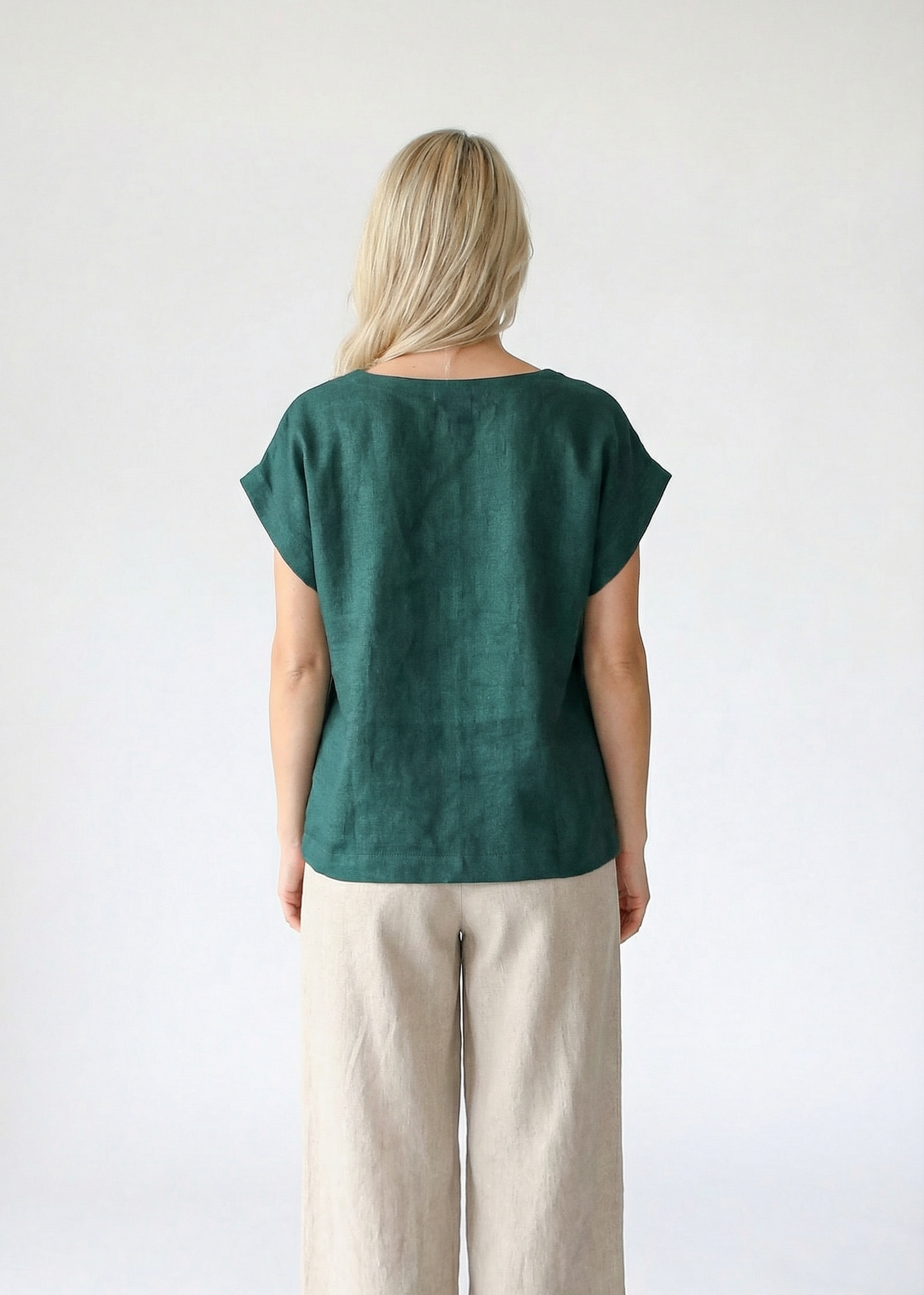 Linen T-Shirt | Emerald